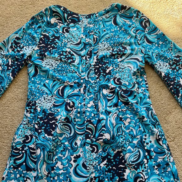 Lilly Pulitzer Blue Dress - Size Small - Picture 11 of 13